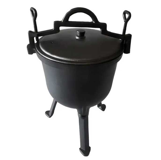 Kociołek żeliwny węgierski garnek myśliwski 8L 11L 15L ognisko grill