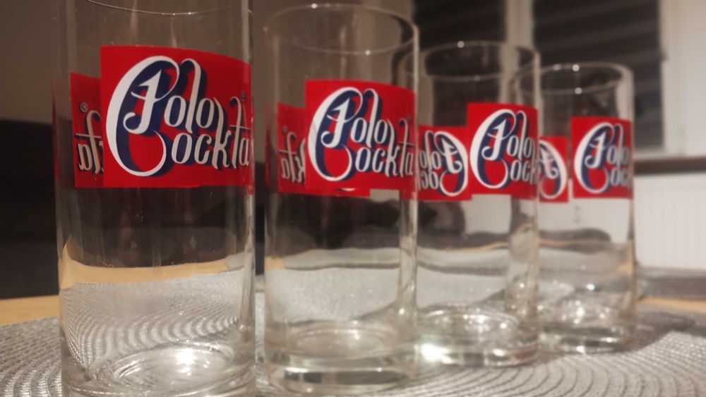 Szklanki PRL Polo Cocta