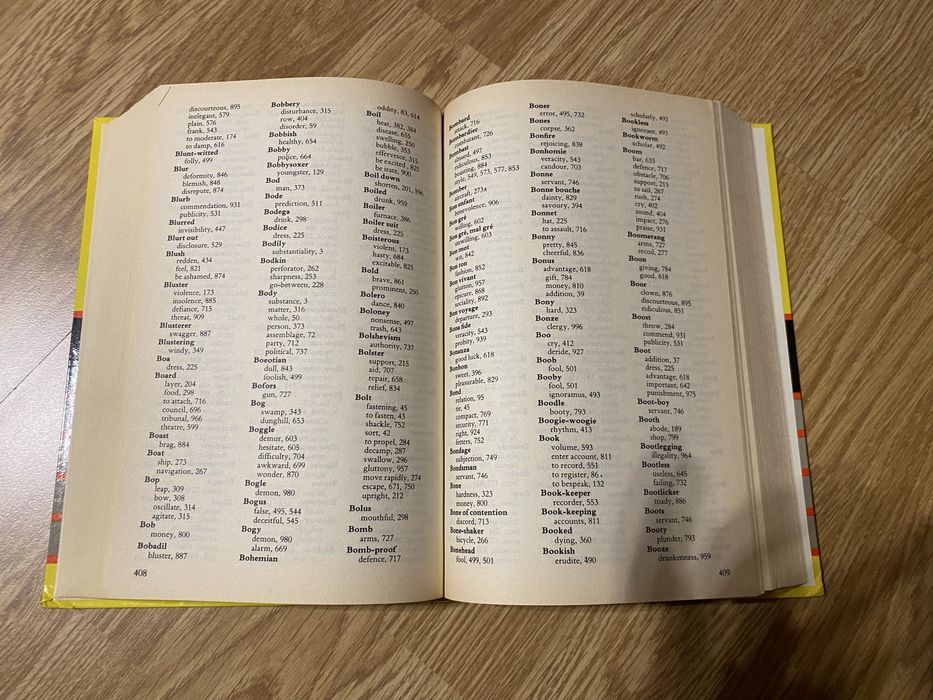 The Everyman Roget’s Treasaurusof English words and phrases