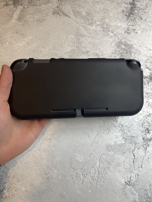 Матовый чехол для Nintendo Switch Lite (черный/серый)