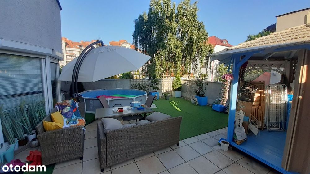 Kameralne 3 pokoje + 4 loft szklany-sypialnia, taras 50m2,bez prowizji