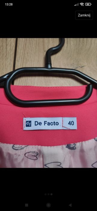 Różowy żakiet damski defacto