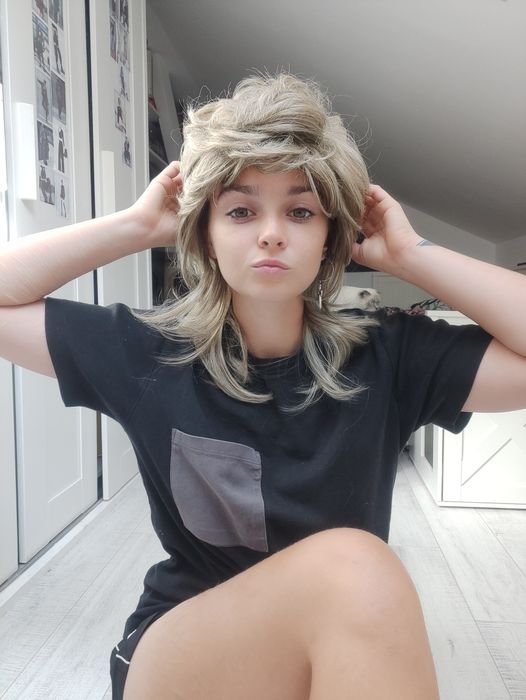 Peruka uniseks retro rockowa WIG cosplay