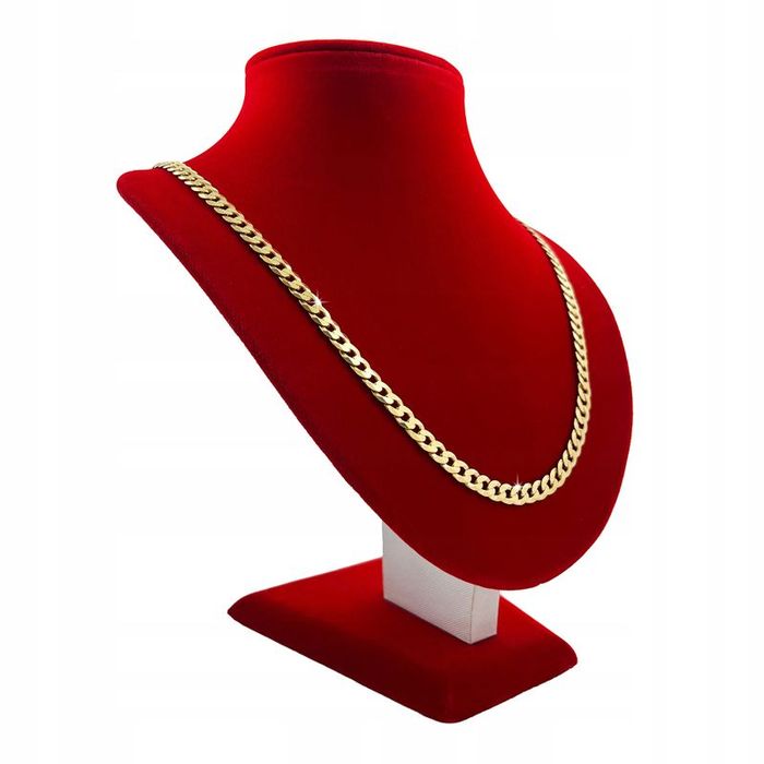 Gruby Łańcuszek Damski Splot Pancerka 65cm/6mm 925 Szeroki Solidny + G