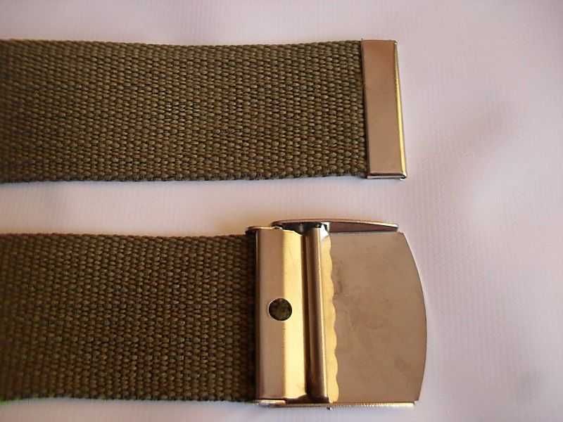 PASEK PARCIANY, damski,  unisex, zielony moro, szerokość 4cm, - NOwy