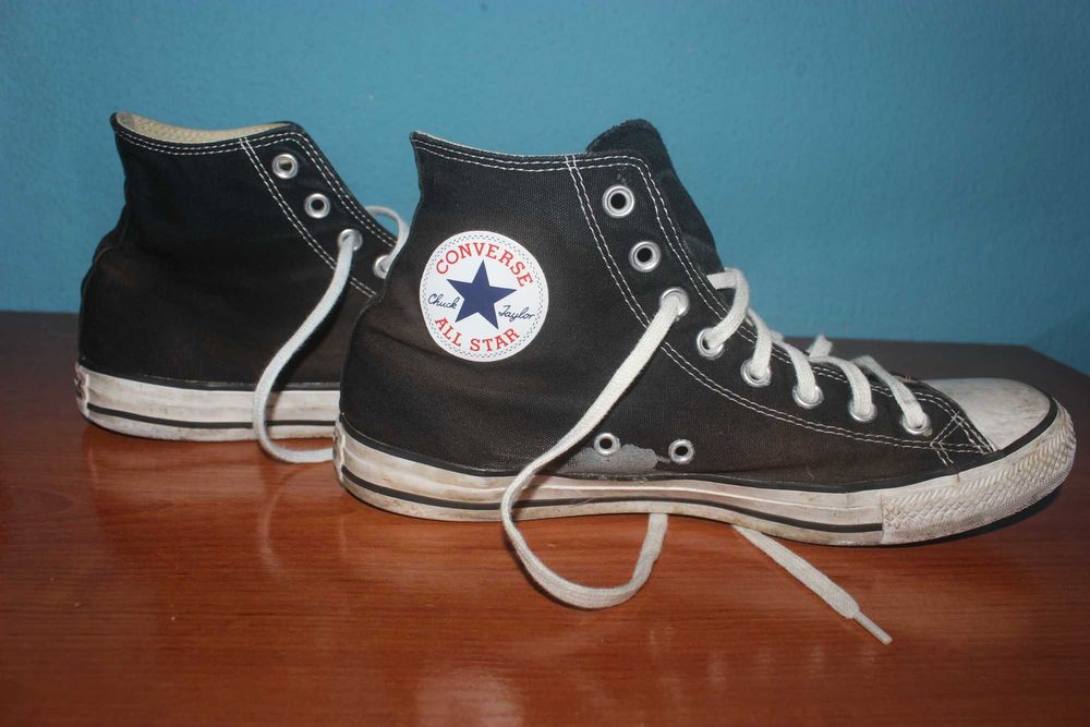 All Star Converse pretos Originais, 2 opções de atacadores