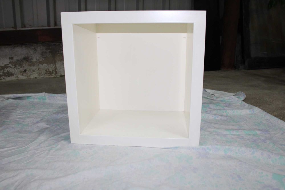 Cubos decorativos de arrumação – branco e rosa