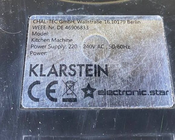 Тістоміс / тестомес / міксер / миксер / Klarstein  з Німеччини 2000w