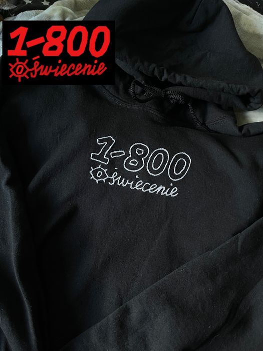 Czarna bluza z kapturem taco hemingway 1-800 oświecenie