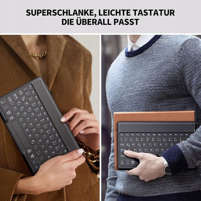 EasyAcc Niemiecka klawiatura Bluetooth, QWERTZ