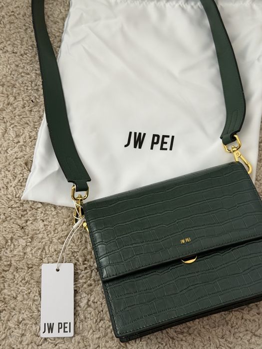 Сумка JW Pei Mini Flap Croc Зелена