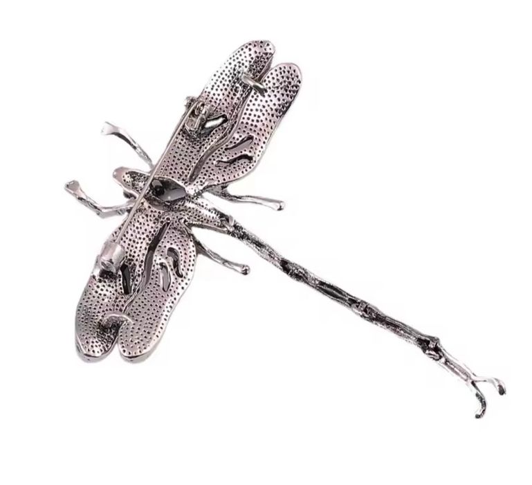 Ważka duża kolorowa broszka