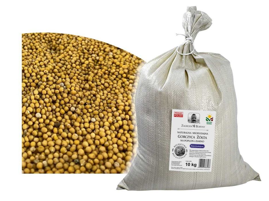 Gorczyca Siewna Miododajna na Poplon i ziarno bez glifosatu 10 KG