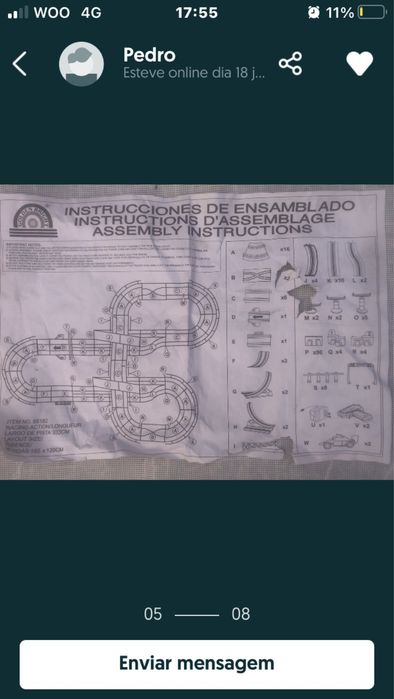 Pista carrinhos telecomandados