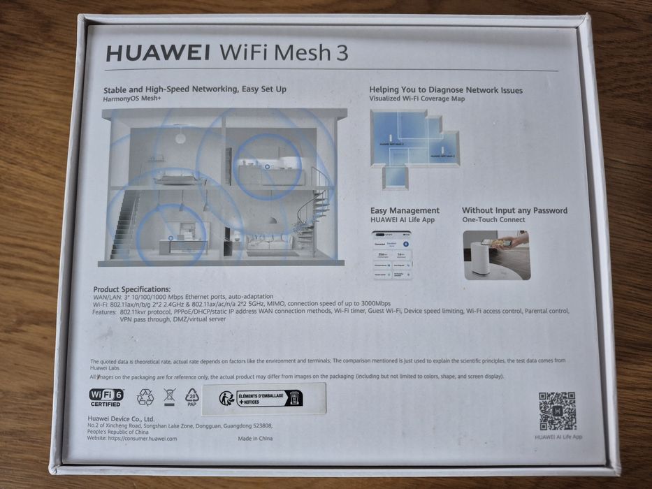 Router Huawei Wi-fi Huawei WiFi Mesh 3 WiFi 6 Plus WS8100