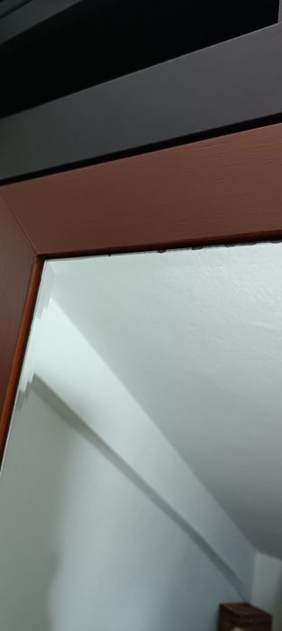 Espelho de madeira maciça wengue 180cmx80cm