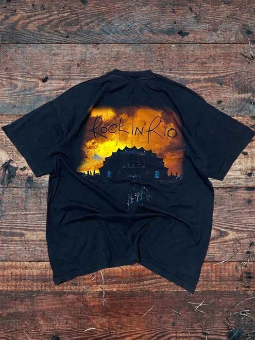 Koszulka męska Iron Maiden Rock in Rio Vintage merch 2002 XL czarny