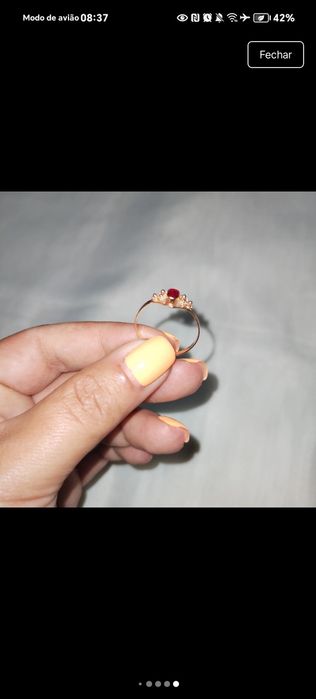 Anel de Ouro com pedra