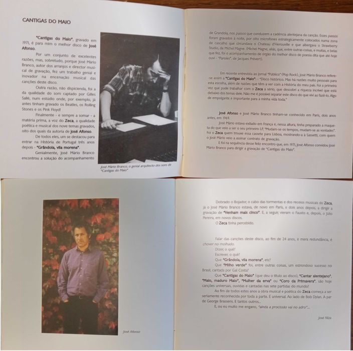 José Afonso	- - - - -		Cantigas do Maio	- - - - -	CD