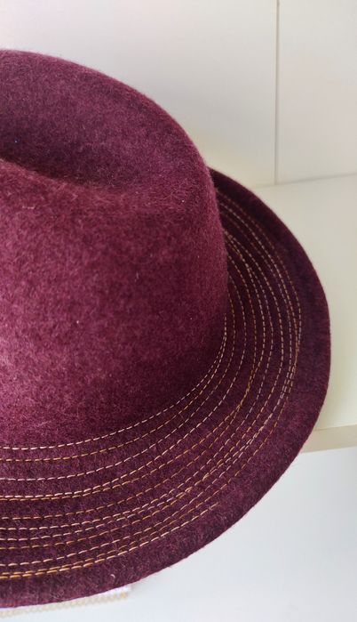 Капелюх теплий вовна бордо бренд Next