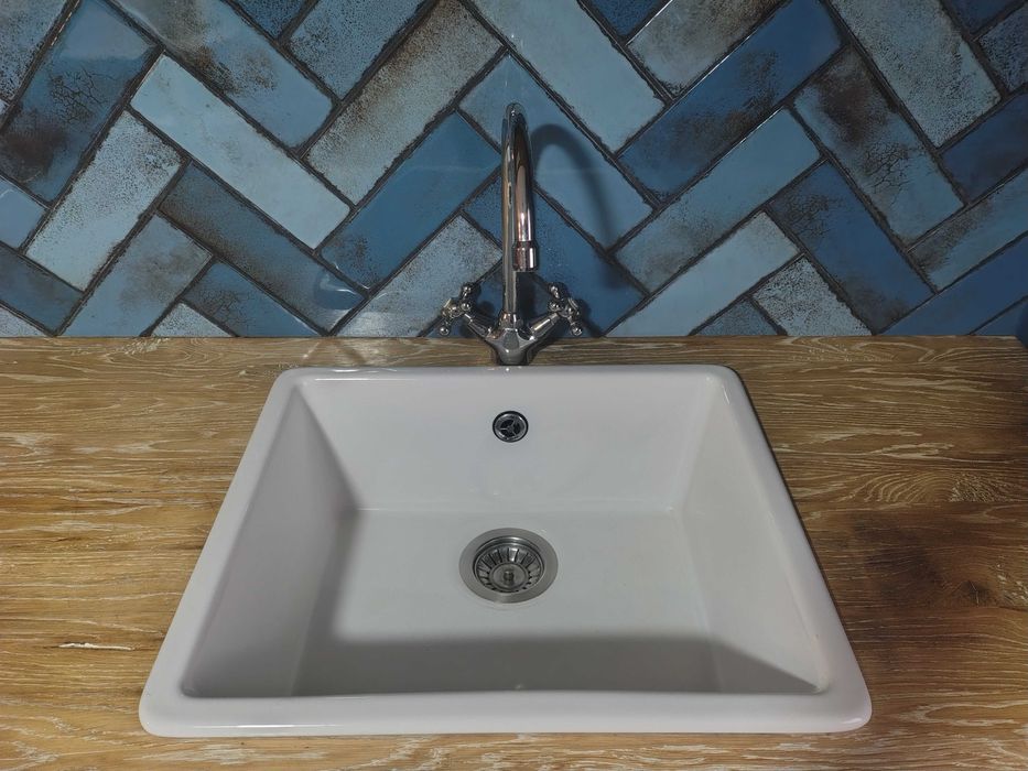 Zlewozmywak ceramiczny IKEA Domsjö z baterią