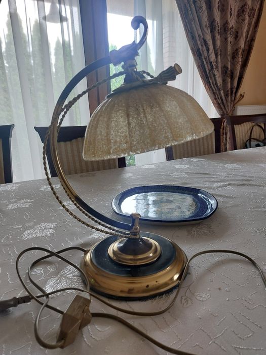 Lampka nocna mosiężna granada