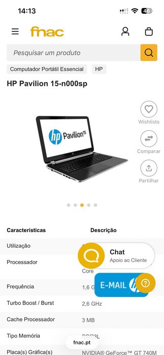 PC Portátil HP Pavillon Core i5