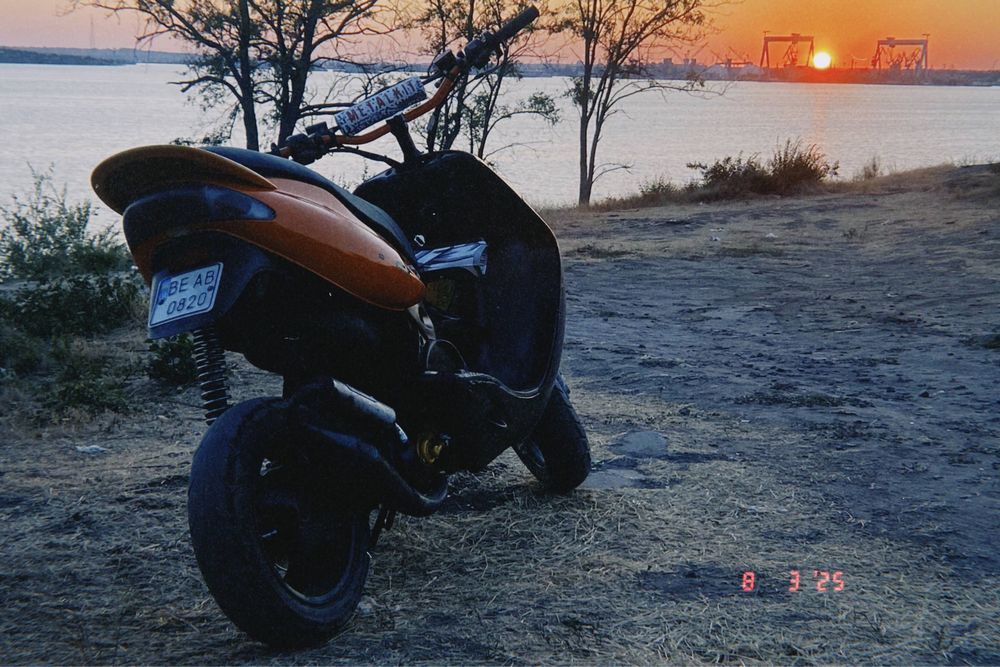 Malaguti F15 на воде. 70сс.