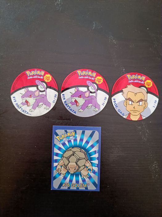 Cromos Pokémon chupa chups e chipicao