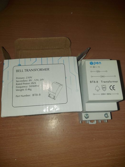 Transformador campainha AC 8v 12v e 24v
