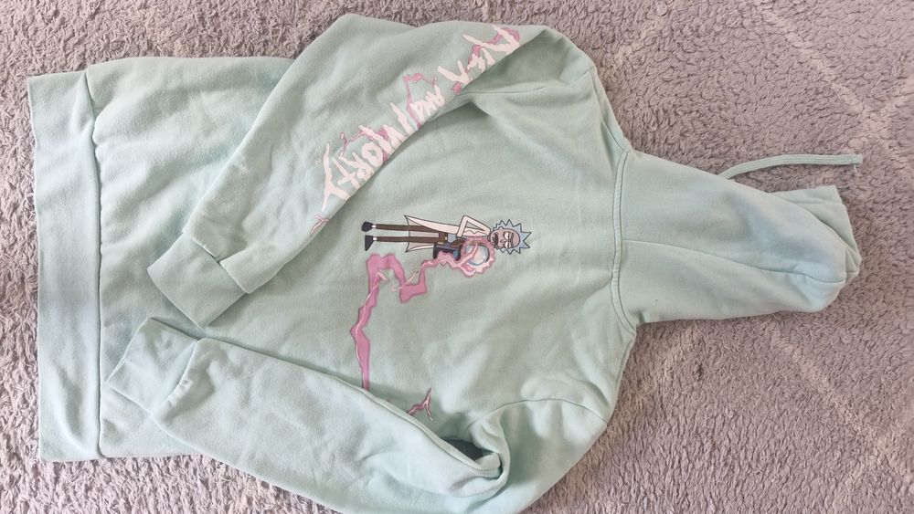 Bluza z kapturem Cropp XS seledyn
