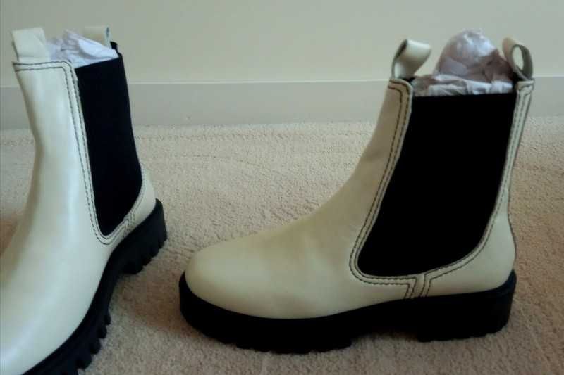 Buty skórzane sztyblety Na-Kd r. 38