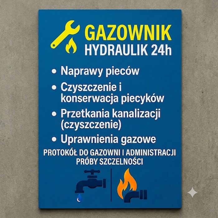 Gazownik Sosnowiec Naprawa Czyszczenie Piecyków Gazowych  Przeglądy Okresowe Uszczelnianie Instalacji  Uprawnienia Protokół do Gazowni| 24/7 Awaria