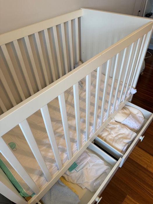 Berço bebé ikea branco