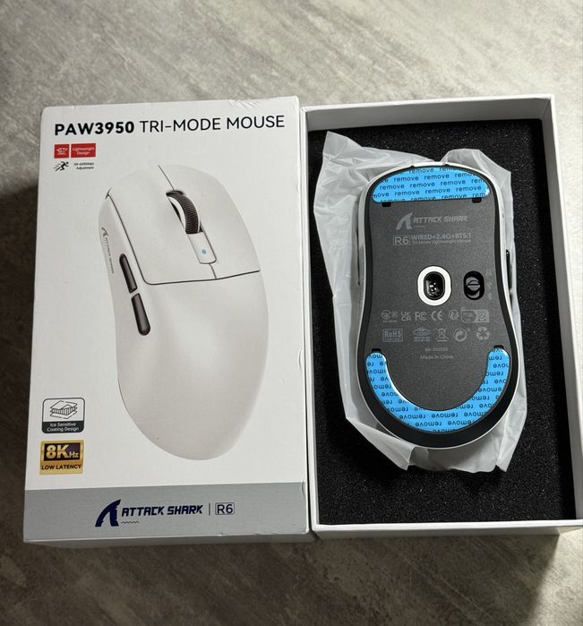 Мишка Attack Shark R6 Ultralight 39 г бездротова ігрова