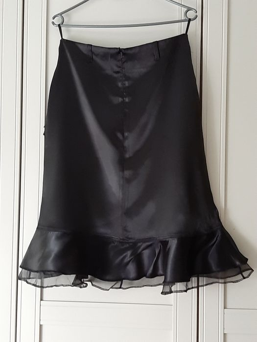 Spódnica czarna wizytowa elegancka wesele rozm 38