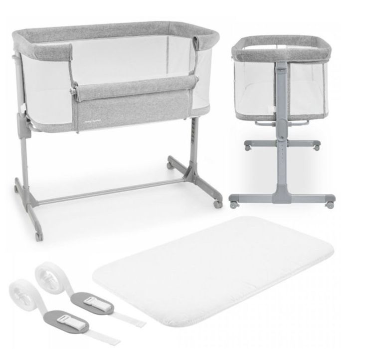 Łóżeczko dostawne dla niemowłąt Moby-System LUNA 3w1 dla dzieci