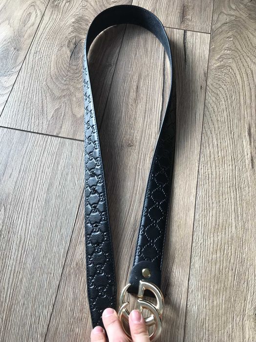 Skórzany pasek Gucci GG Milano Belt