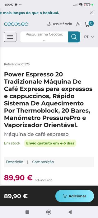 Maquina café cecotec como nova
