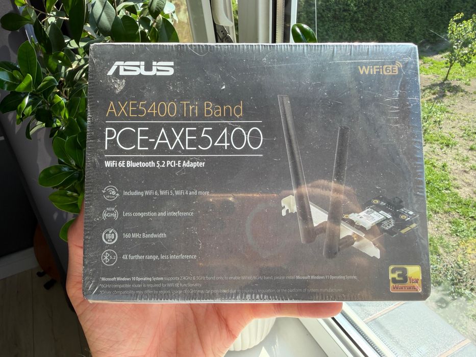 Karta sieciowa ASUS PCE-AXE5400 PCI Express, Wewnętrzna, 2.4 / 5 / 6 GHz