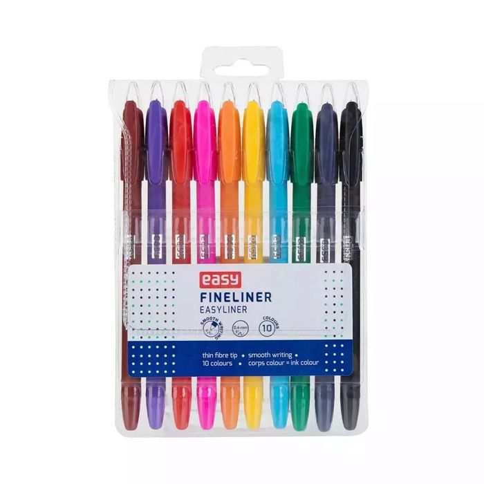 Cienkopisy (10 sztuk). Easy Stationery