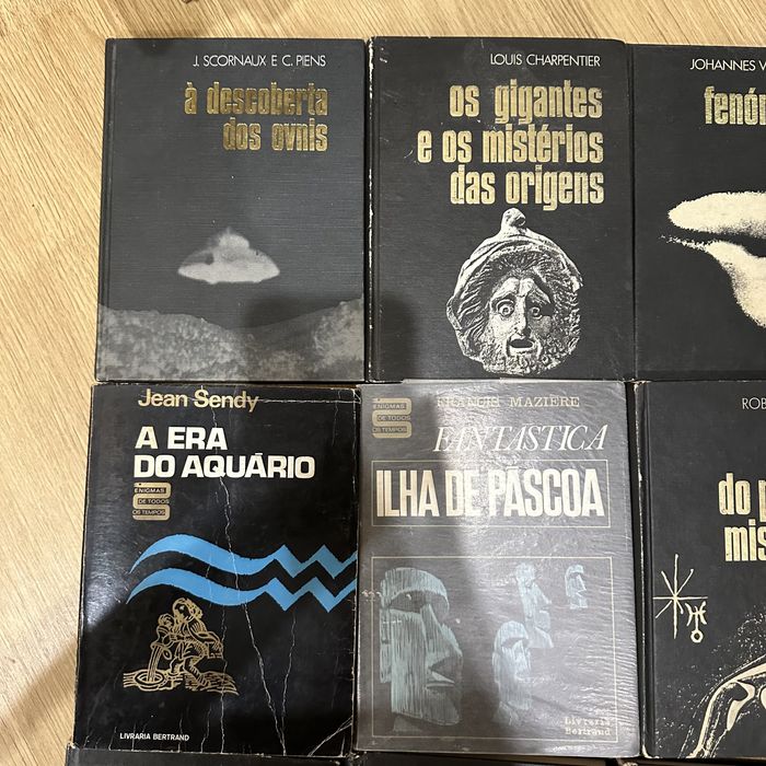 Lote livros OVNIS, teoria da conspiração, mistérios mundo, triângulo bermudas