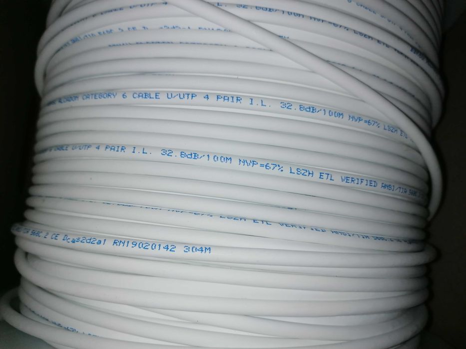 Kabel monitoring, TV koncentryczny, internetowy kat. 6 - 610m alcadon