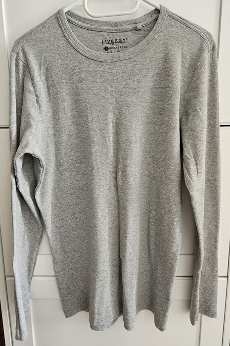 Męska bluzka, koszulka z długim rękawem ; S; Livergy; szara
Rozmiar: S