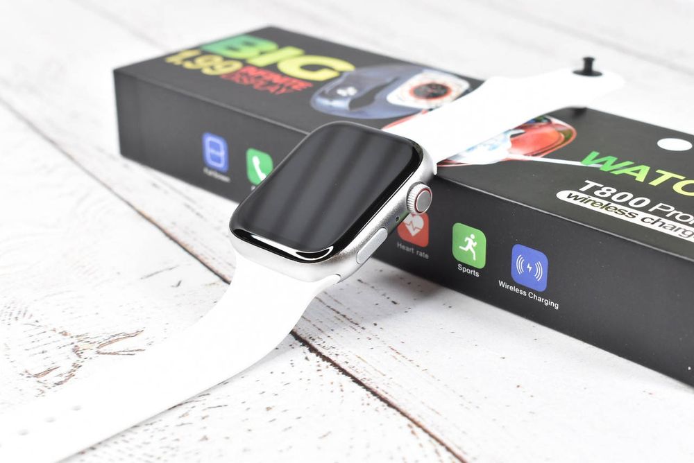 Смарт-годинник T800 Promax Smart watch 8 wireless charging White