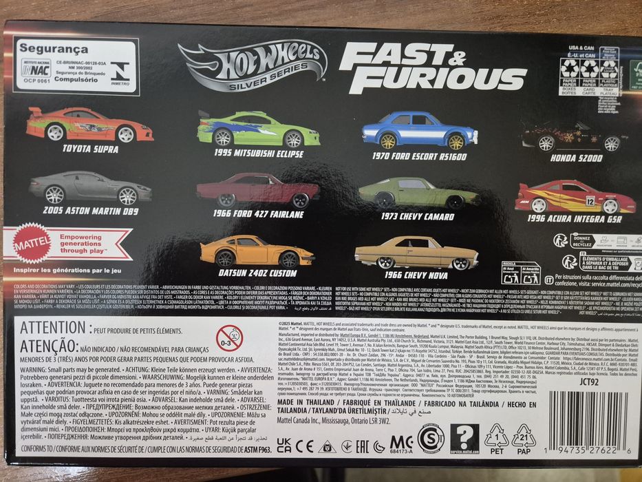 Набір hot wheels Fast&Furious, 10шт