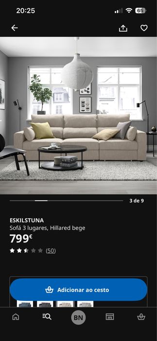 Sofá IKEA eskilstuna NOVO/embalado