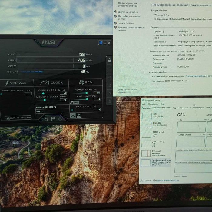 Ігровий компютер r5 5500 ddr4 16gb gtx 1070 ti