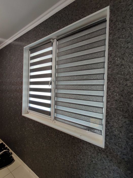 Жалюзі день ніч, тканинні ролети, рулонные шторы, ролеты день ночь