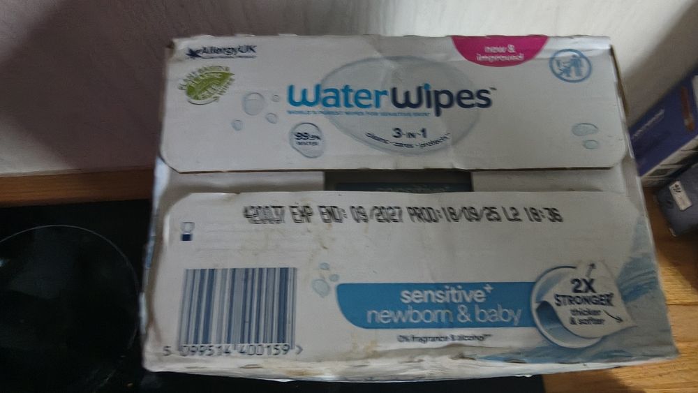Water wipes chusteczki nawilżone karton 9 paczek